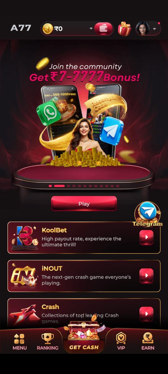 A77 Game online gaming and earning platform 2025